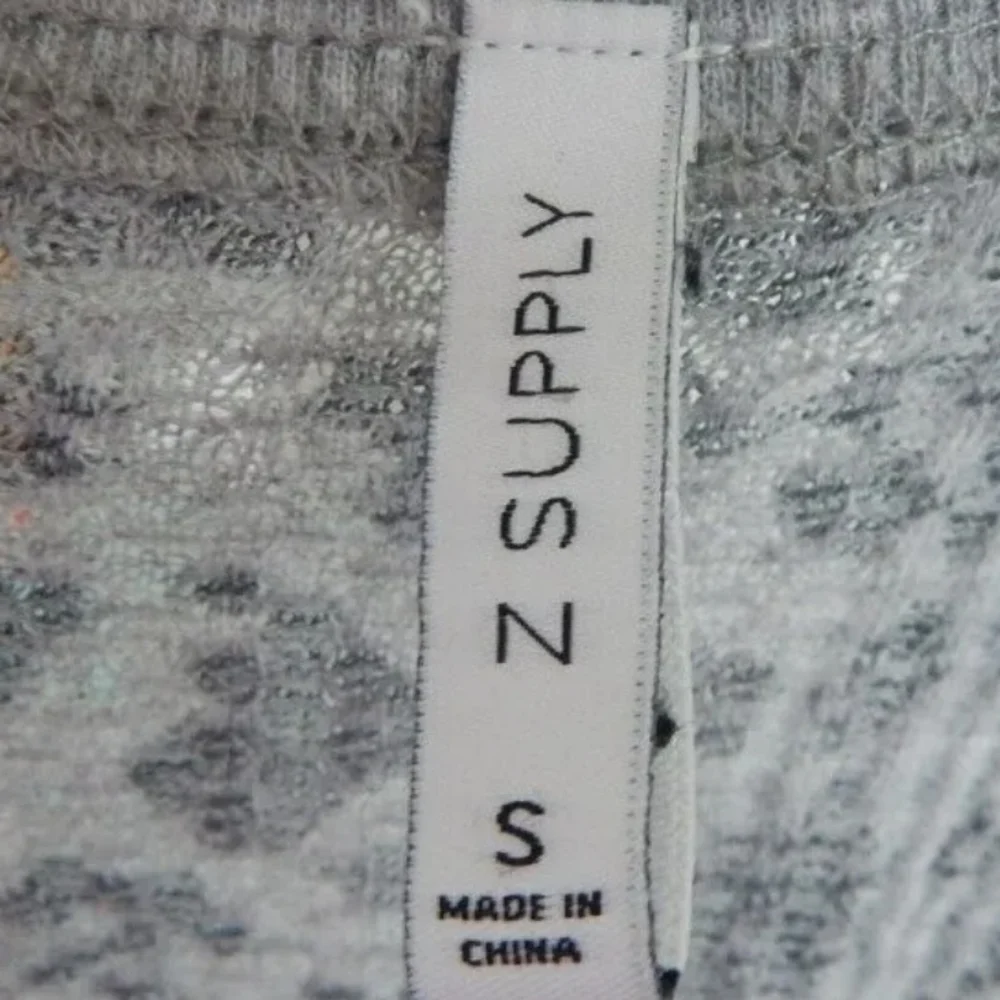 Z Supply Leopard Print Thermal Top